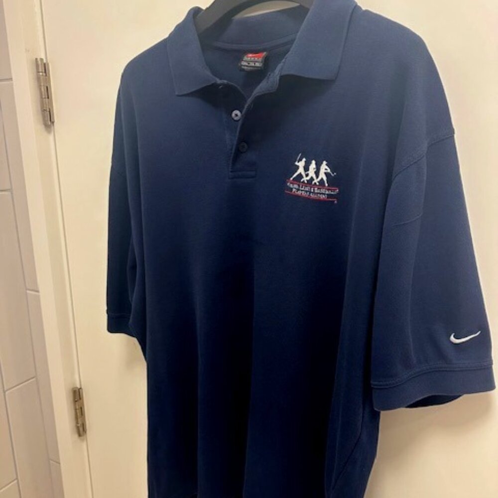Men's Major League Baseball Players Assn Blue Polo Shirt.  XXL (Rare!)